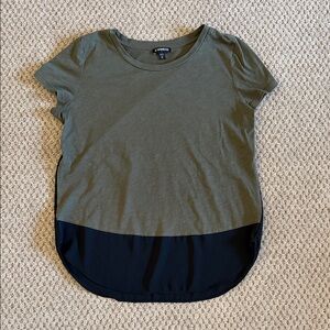 ‼️ Express Two-Tone Olive and Black Tee ‼️
